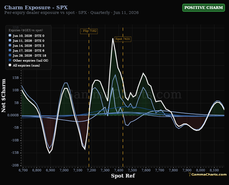 Charm Exposure - SPX